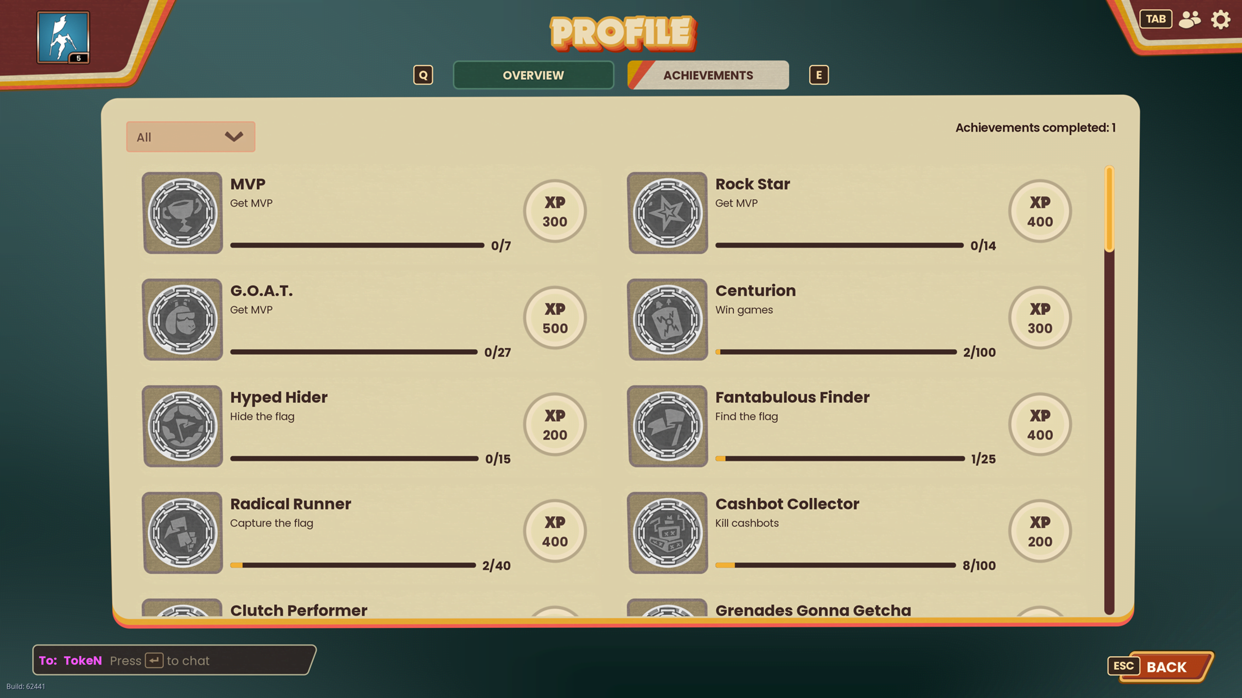 Achievements final design